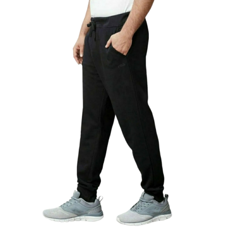 Fila French Terry Black Joggers Pants Sweatpants Men's XXL NWT